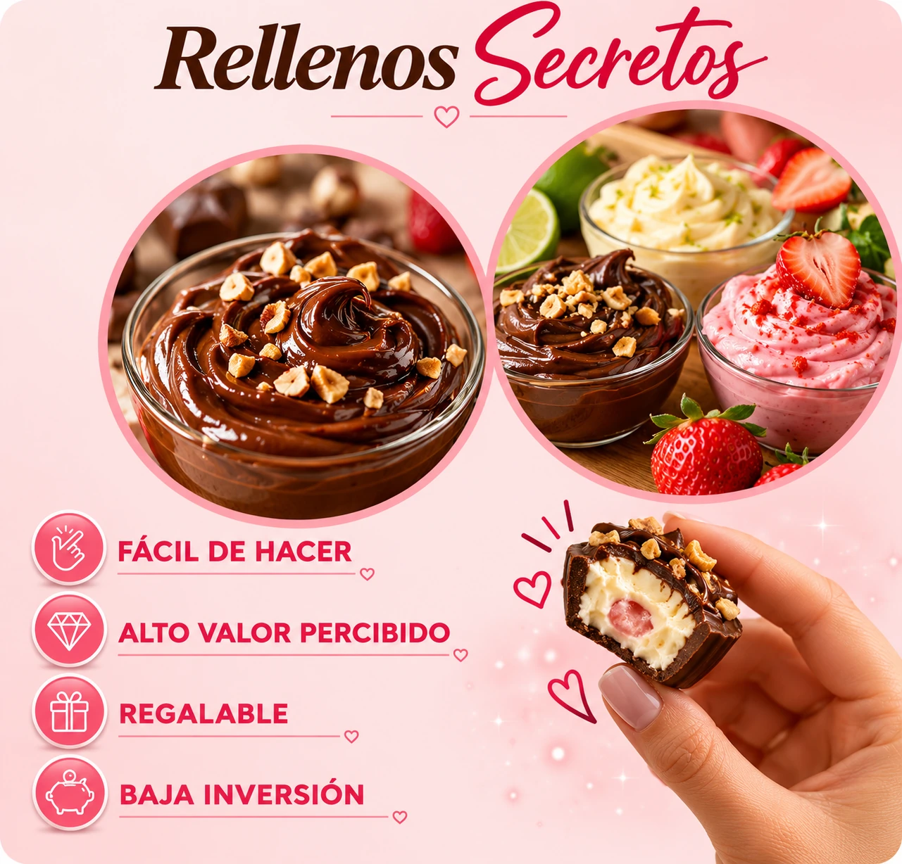 Ventajas de preparar rellenos secretos