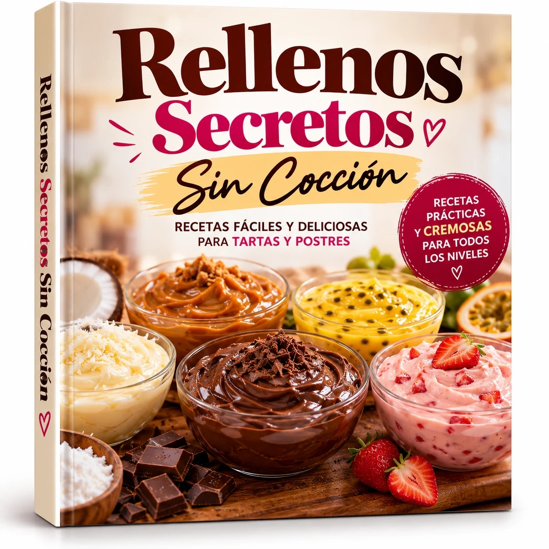 Portada del recetario digital Rellenos Secretos Sin Cocción
