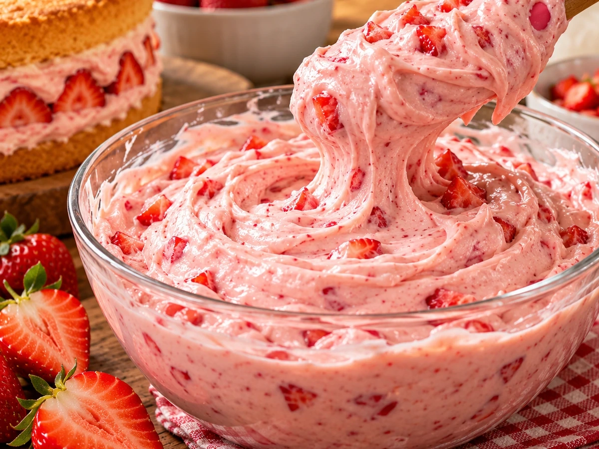 Crema de fresa fresca y sin cocción